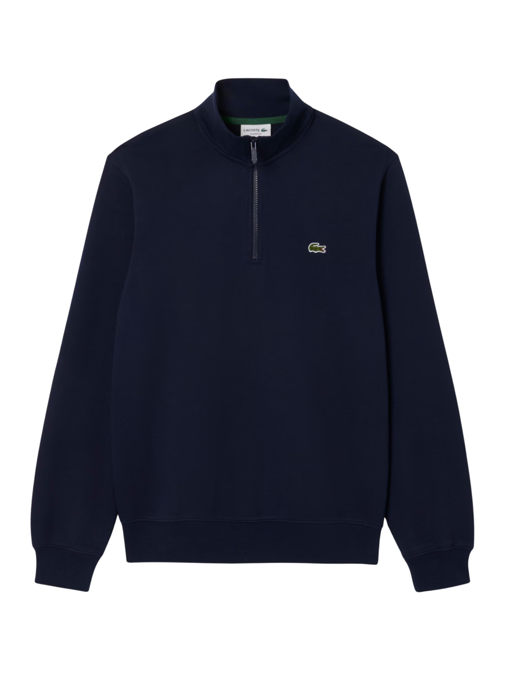LACOSTE High Neck Zipped Fleece Sweatshirt Midnight Blue