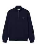 LACOSTE High Neck Zipped Fleece Sweatshirt Midnight Blue