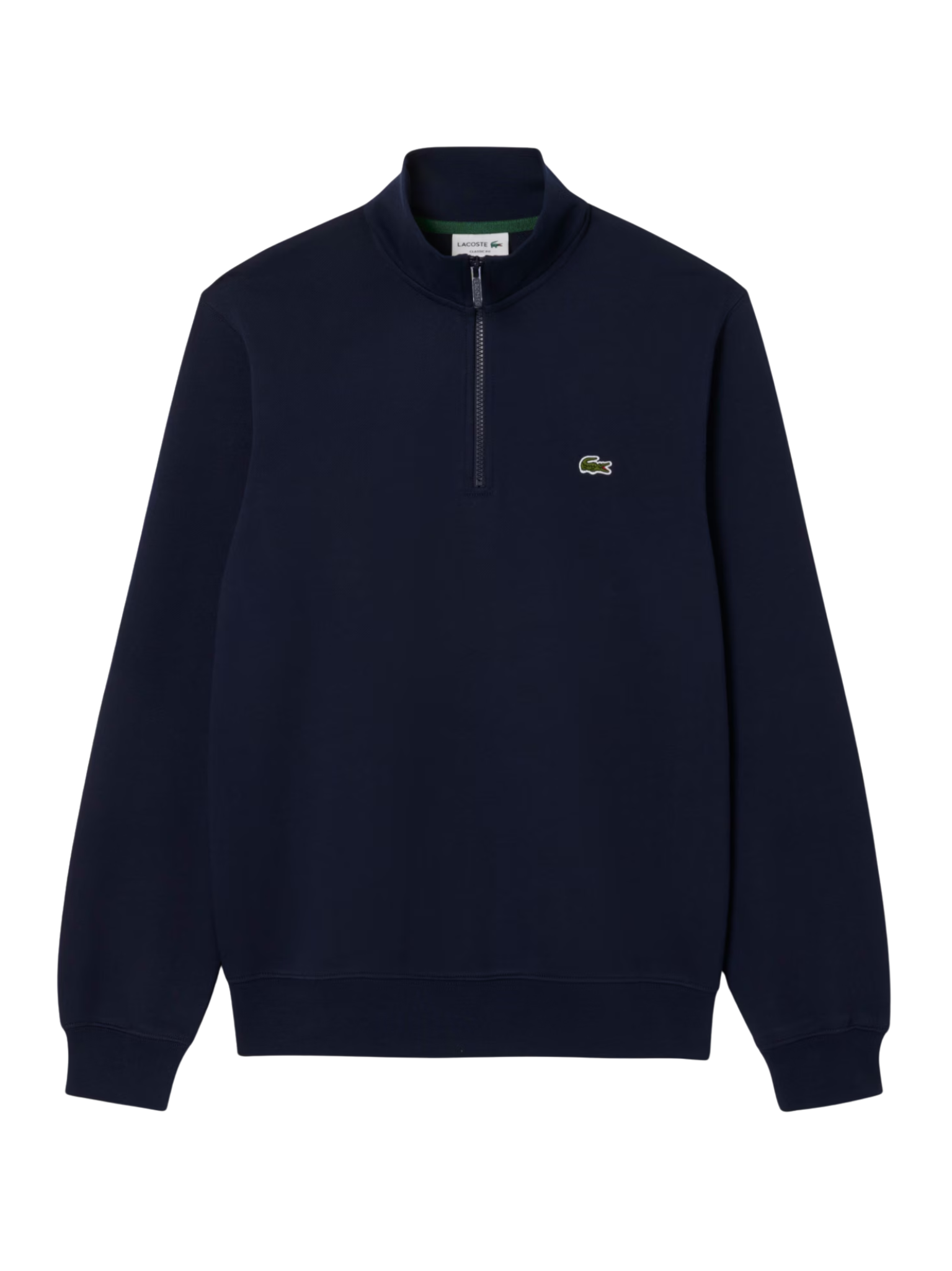 LACOSTE High Neck Zipped Fleece Sweatshirt Midnight Blue