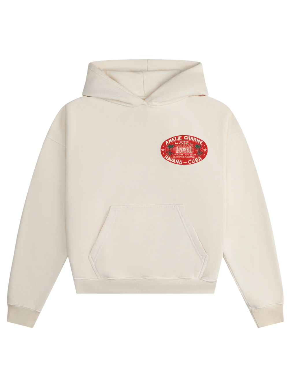 AMÉLIE CHARME Hotel Cuba Hoodie Beige