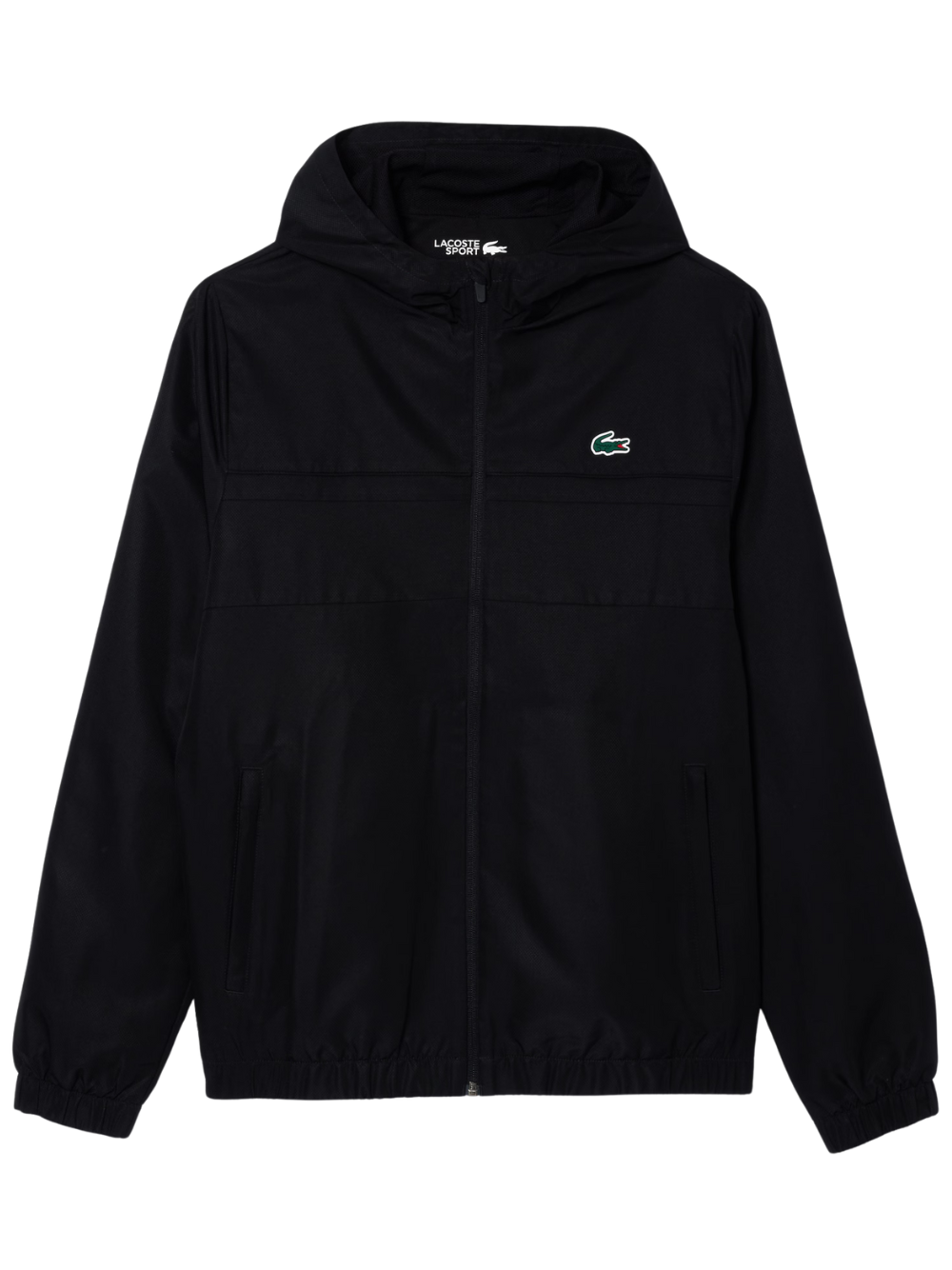 LACOSTE Water-Repellent Sport Track Jacket Black