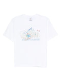 CASABLANCA WOMEN Ski Printed T-shirt White