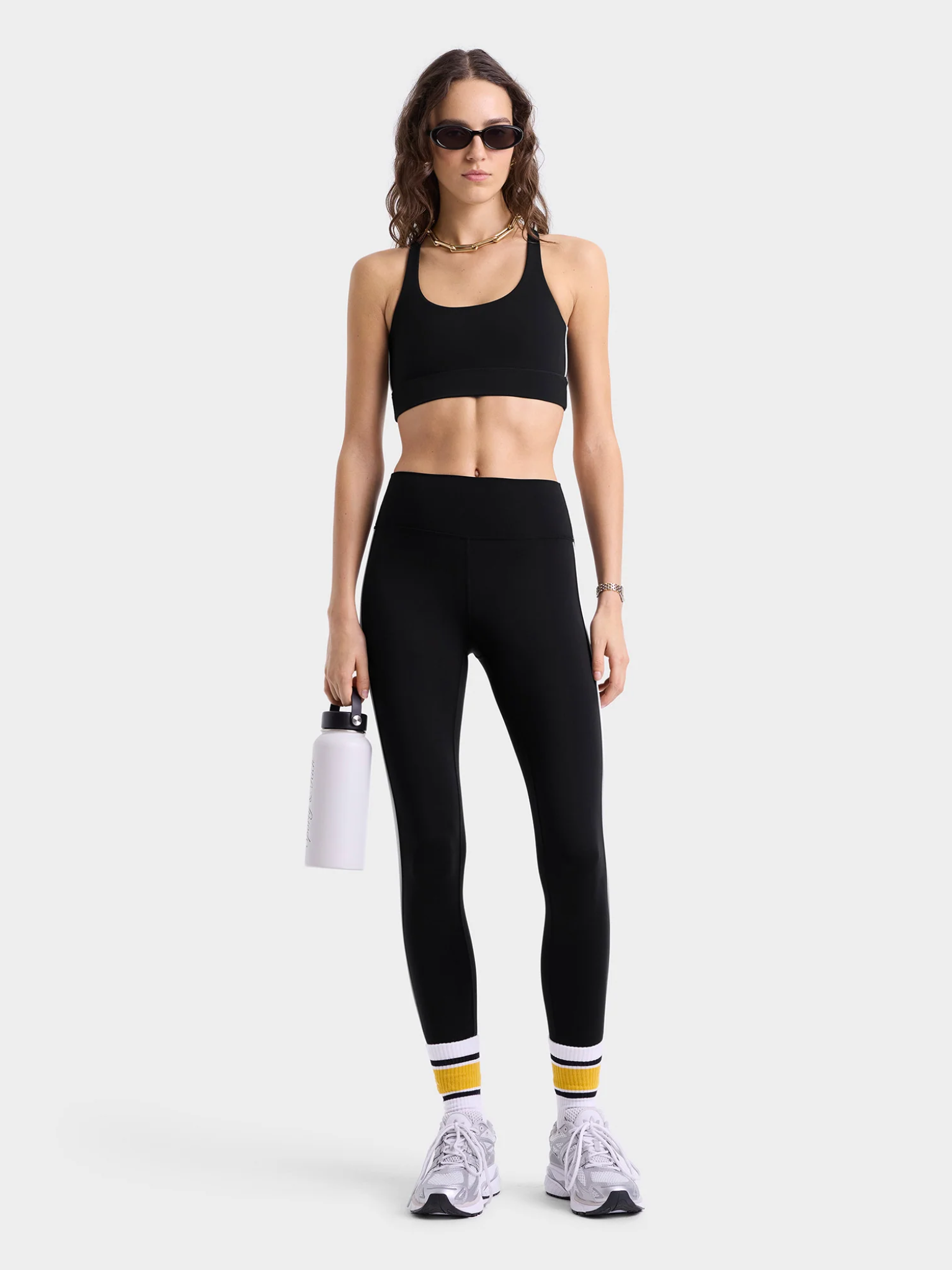 SPORTY & RICH WOMEN Bold Health Leggings Black