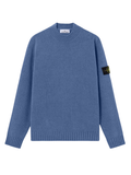 STONE ISLAND Knit Mock Neck Jumper Avio Blue
