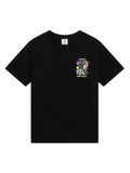 CASABLANCA WOMEN Graffiti Short Sleeve T‑Shirt Black