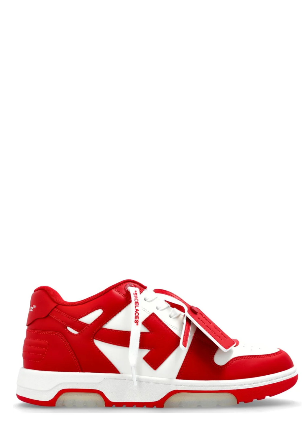 OFF WHITE MENS Out Of Office Sneakers White/Haute Red