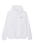 LACOSTE Water-Repellent Sport Track Jacket White