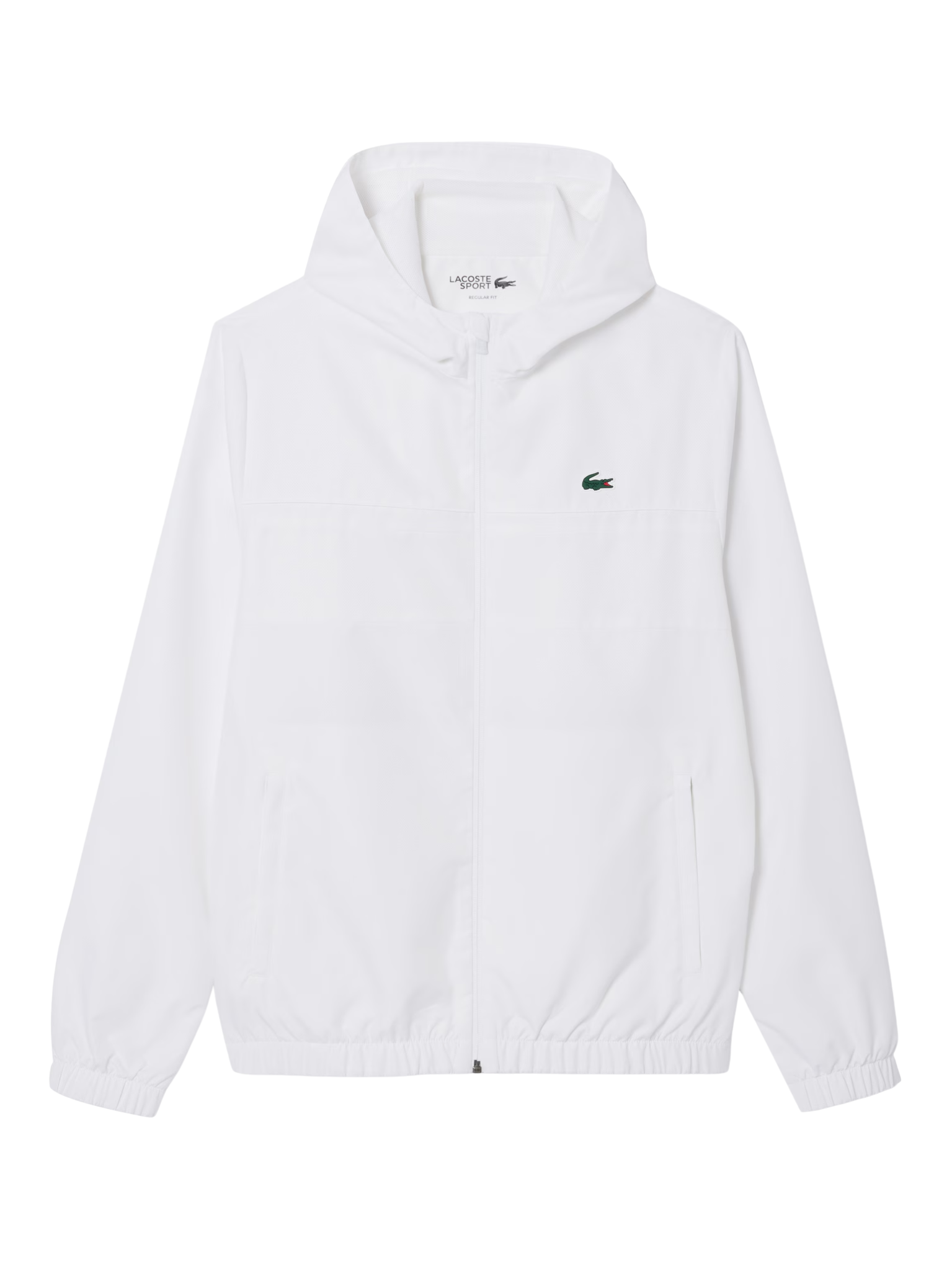 LACOSTE Water-Repellent Sport Track Jacket White