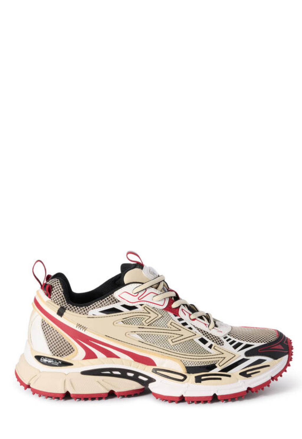 OFF WHITE MENS Be Right Back Sneakers Sand/Red