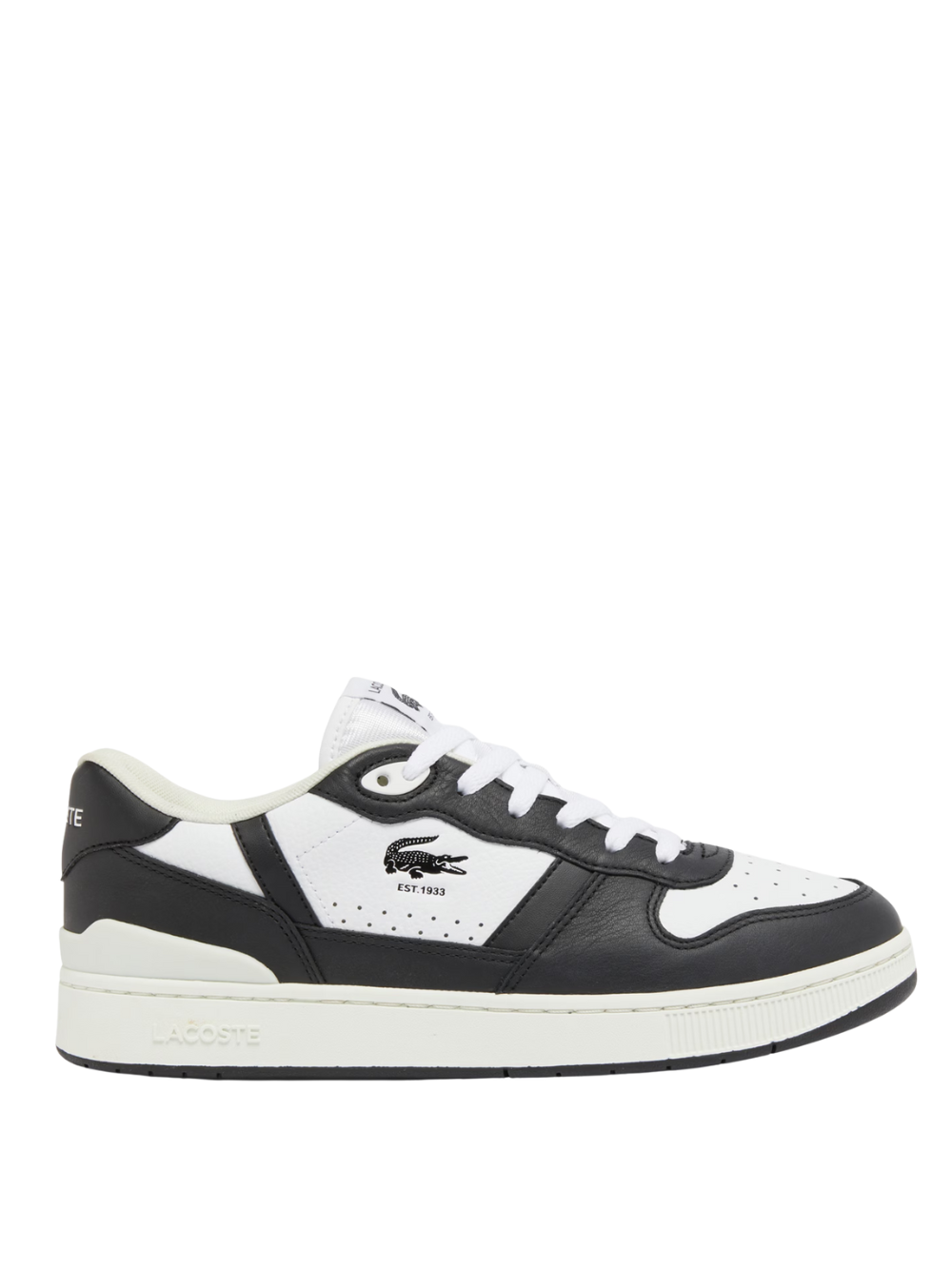 LACOSTE T-Clip Set Leather Sneakers White/Black