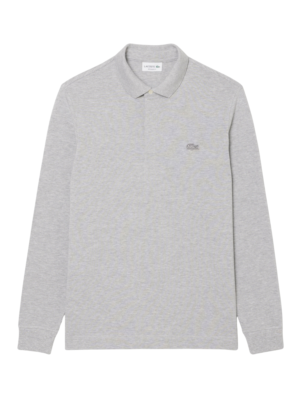 LACOSTE Regular Fit Paris Stretch Piqué Polo Shirt Light Grey