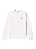 LACOSTE Fleece Crew Neck Sweatshirt White