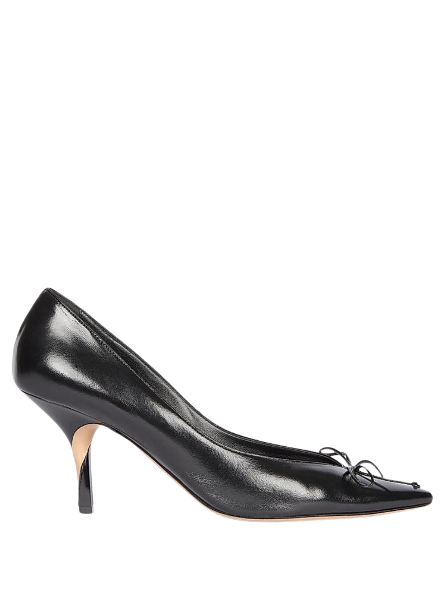 JACQUEMUS WOMEN Les Escarpins Tourni Leather Pumps Black