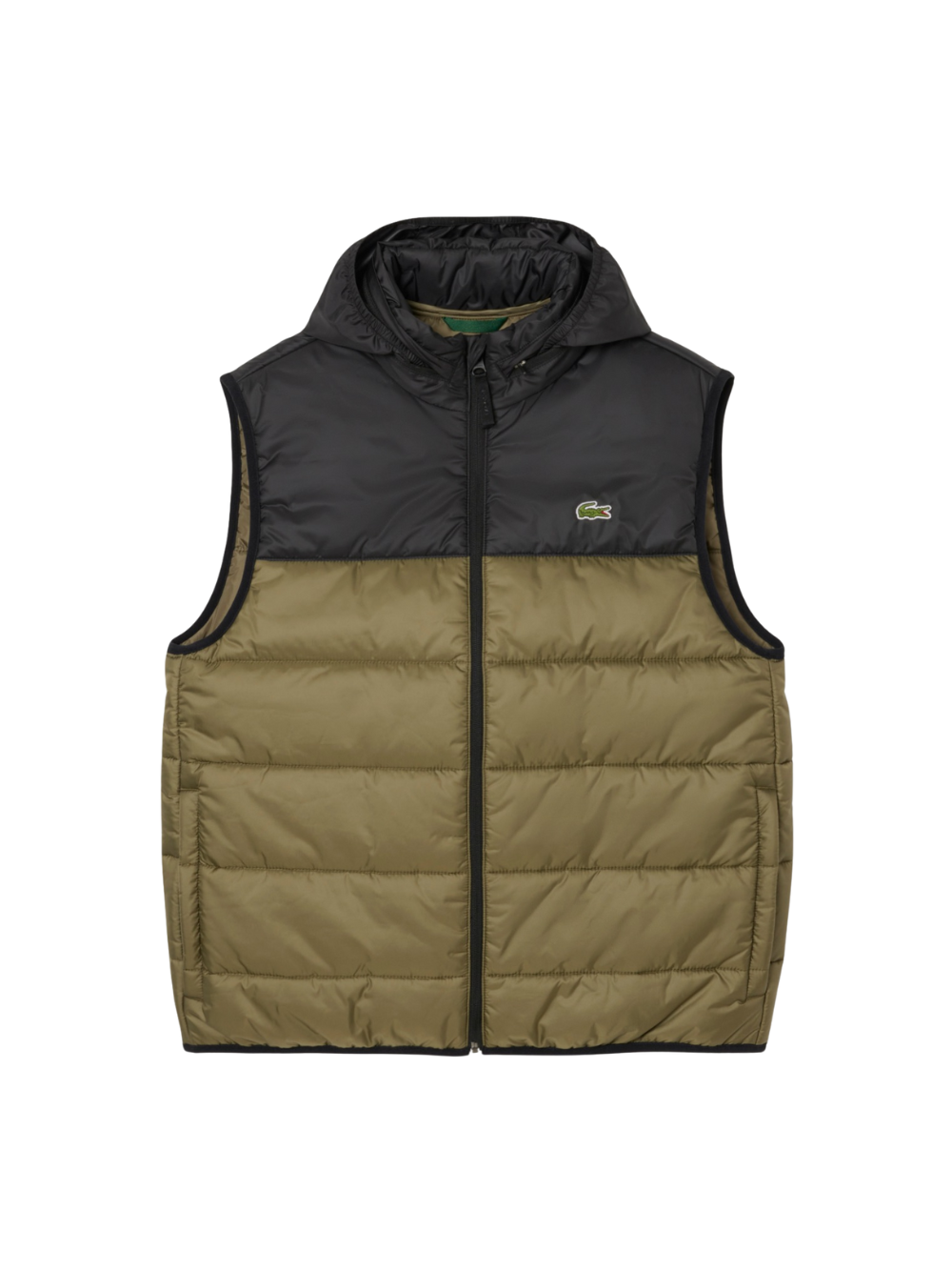 LACOSTE Sleeveless Water-Repellent Jacket Green