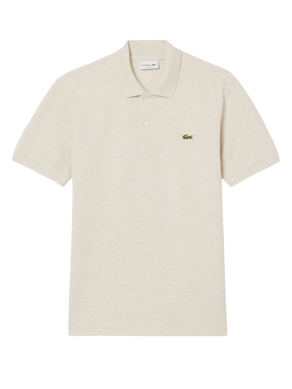 LACOSTE Classic Fit L.12.12 Marl Polo Shirt Heathered Grey