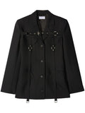 OFF-WHITE WOMEN Buckle Cargo Buckle Strap Jacket Black