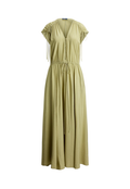 RALPH LAUREN WOMENS Tie-Shoulder Crepe Dress Light Olive