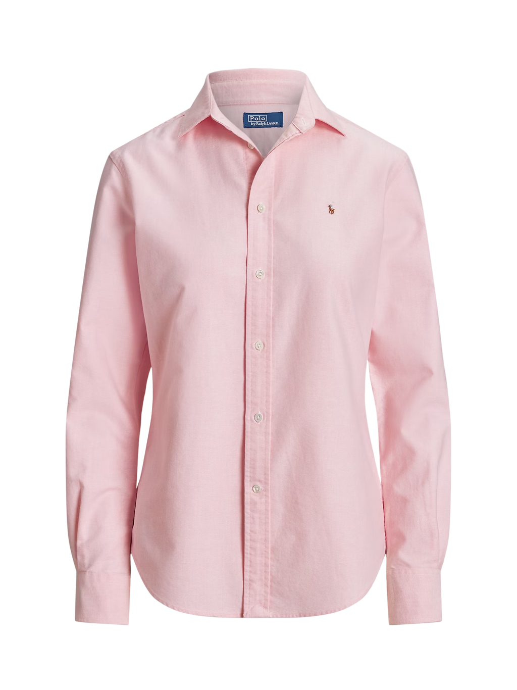 RALPH LAUREN WOMEN Slim Fit Oxford Shirt Bath Pink