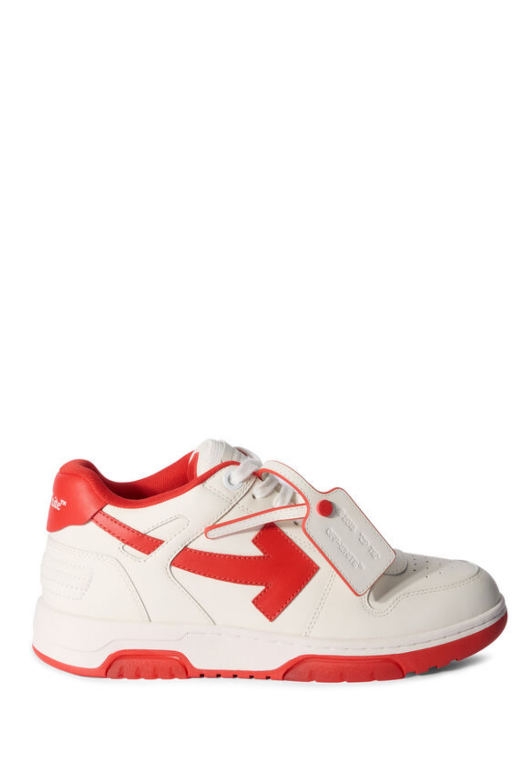 OFF WHITE MENS Out Of Office Sneakers White/Red