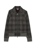BURBERRY Check Track Jacket Ash Grey/Black
