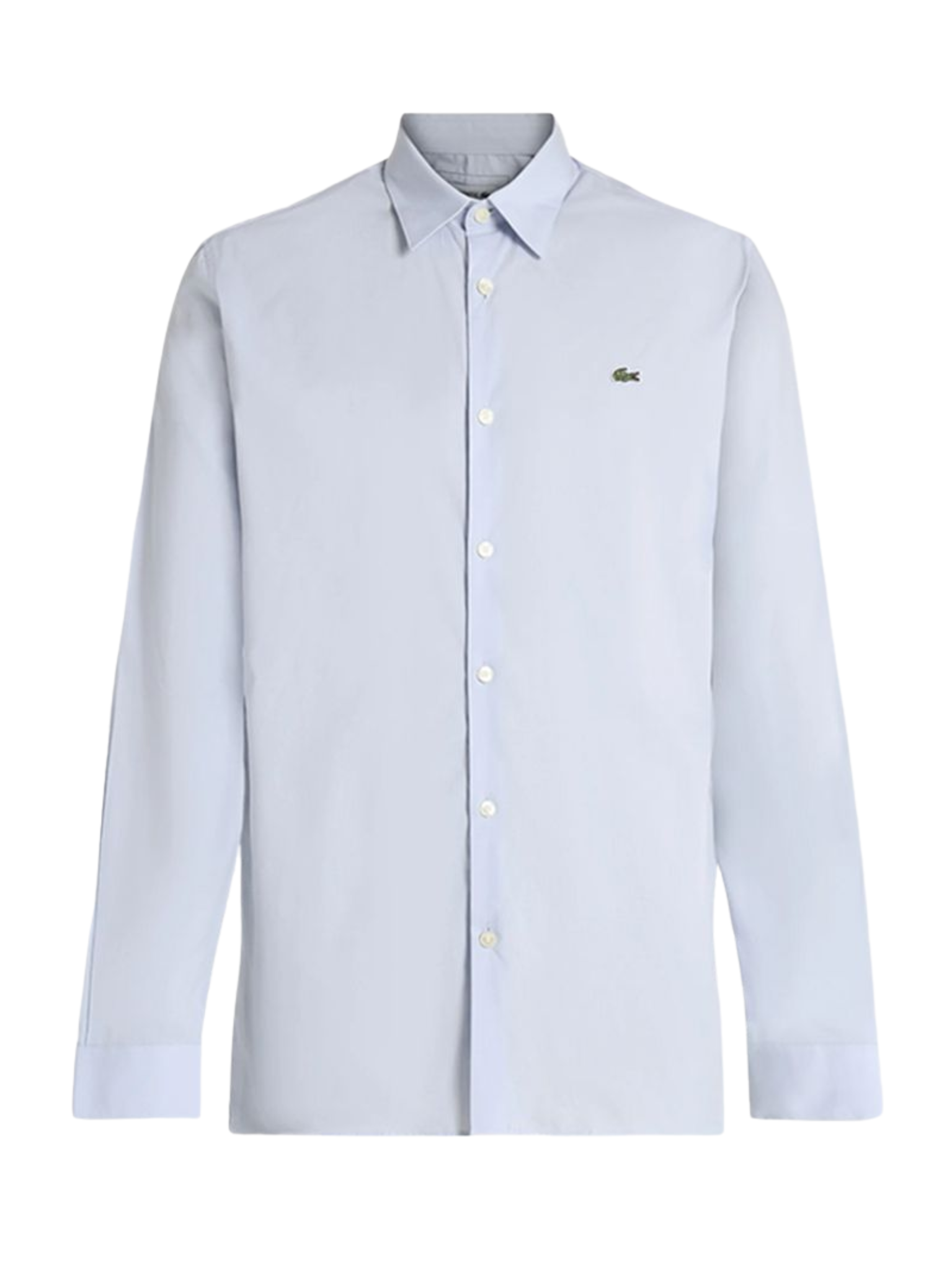 LACOSTE Slim Fit Stretch Poplin Shirt Blue