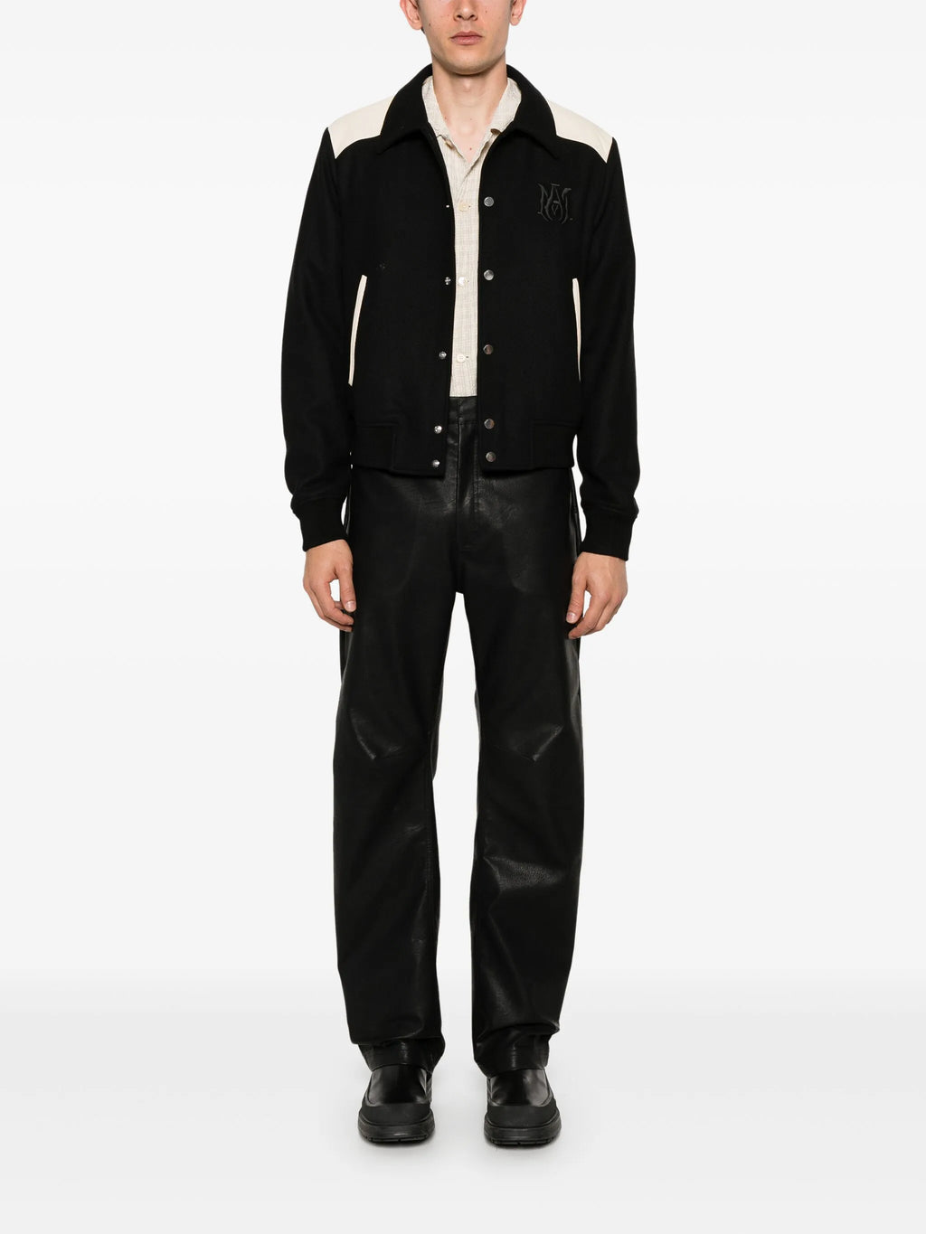AMIRI MA Long-sleeved Casual Western Jacket Black