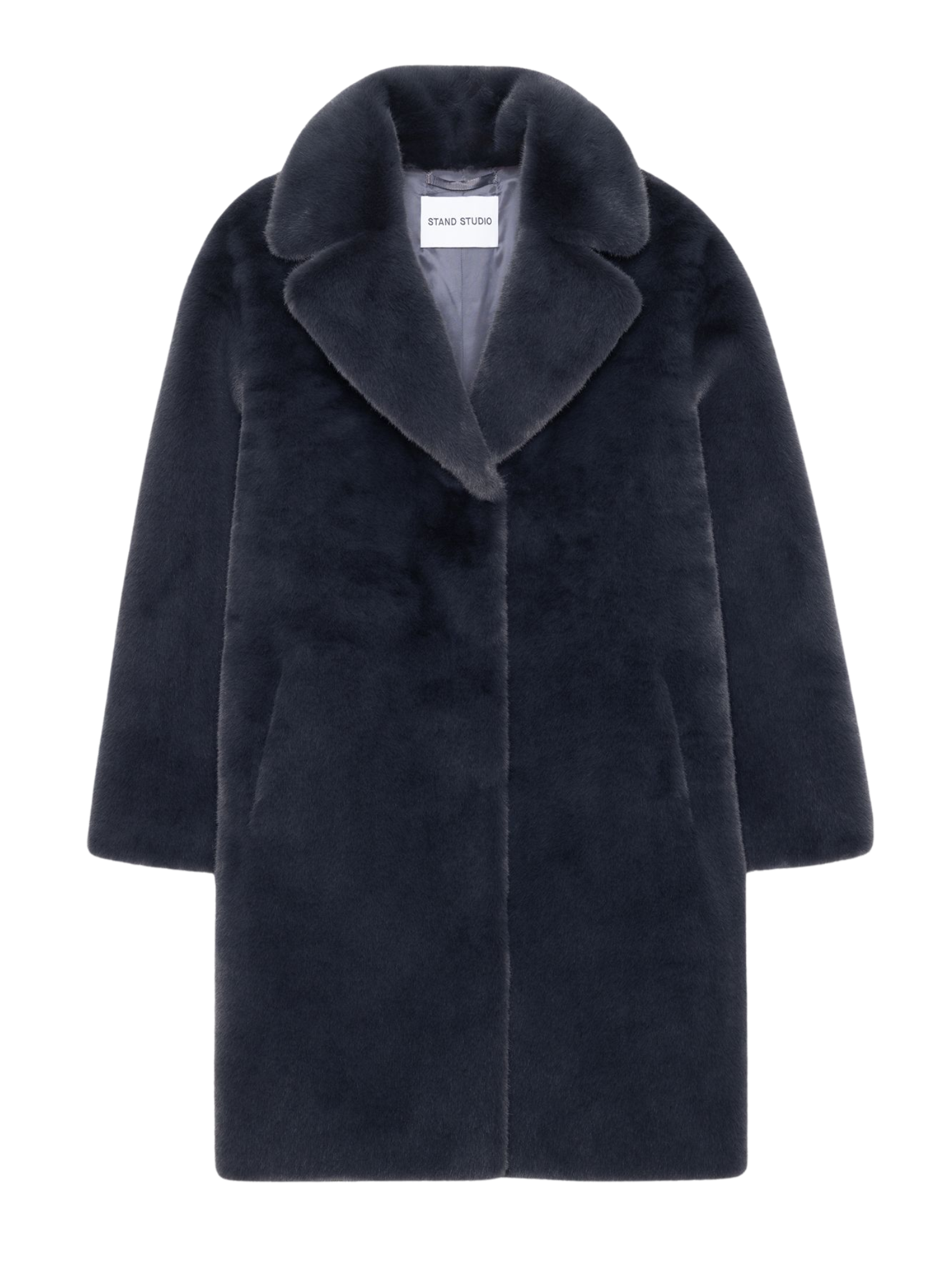 STAND STUDIO WOMEN Camille Cocoon Coat Graphite Grey
