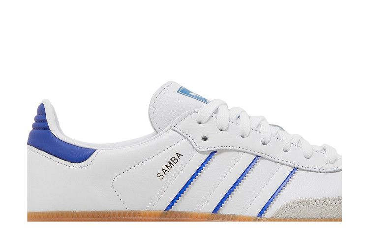 adidas Samba Leather Cloud White Lucid Blue