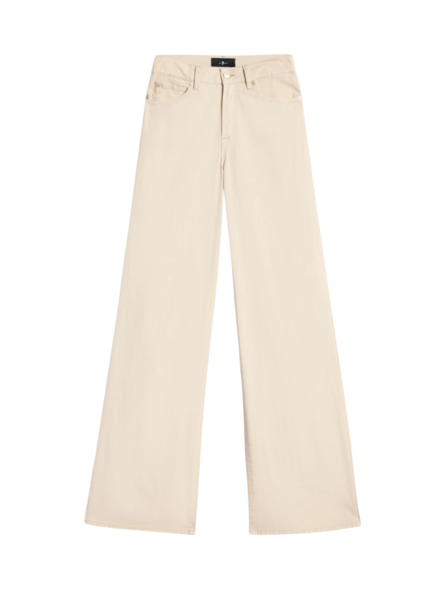 7 FOR ALL MANKIND WOMEN Lotta High Waist Wide Leg Jeans Beige