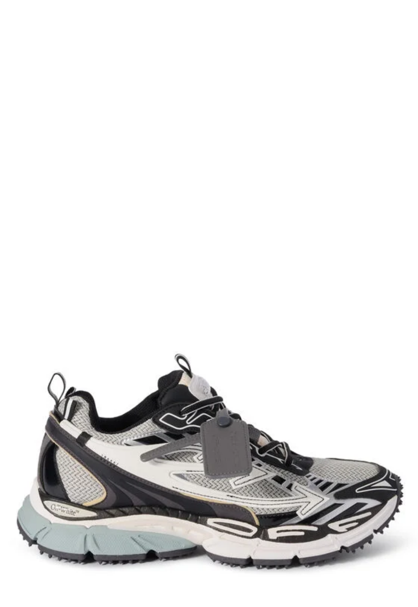 OFF WHITE MENS Be Right Back Sneakers Light Grey/Black