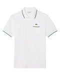 LACOSTE Classic Fit Pocket Accent L.12.12 Polo Shirt White/Green