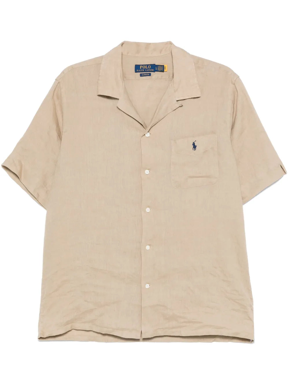 RALPH LAUREN Linen Classic Fit Shirt Beige