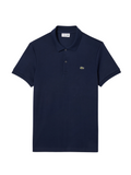 LACOSTE Regular Fit Cotton Pima Polo Shirt Midnight Blue
