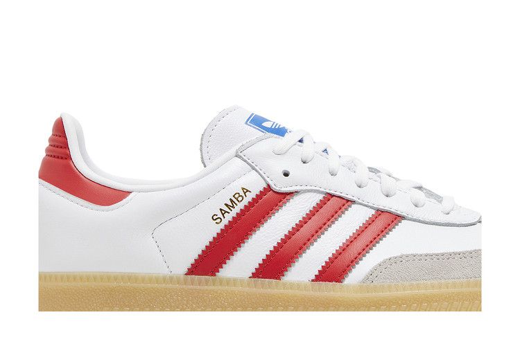adidas Samba OG Cloud White Collegiate Red Gum (GS)