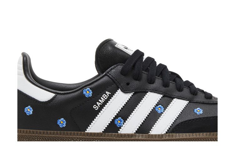 adidas Samba Light Blue Floral Core Black (Women's)