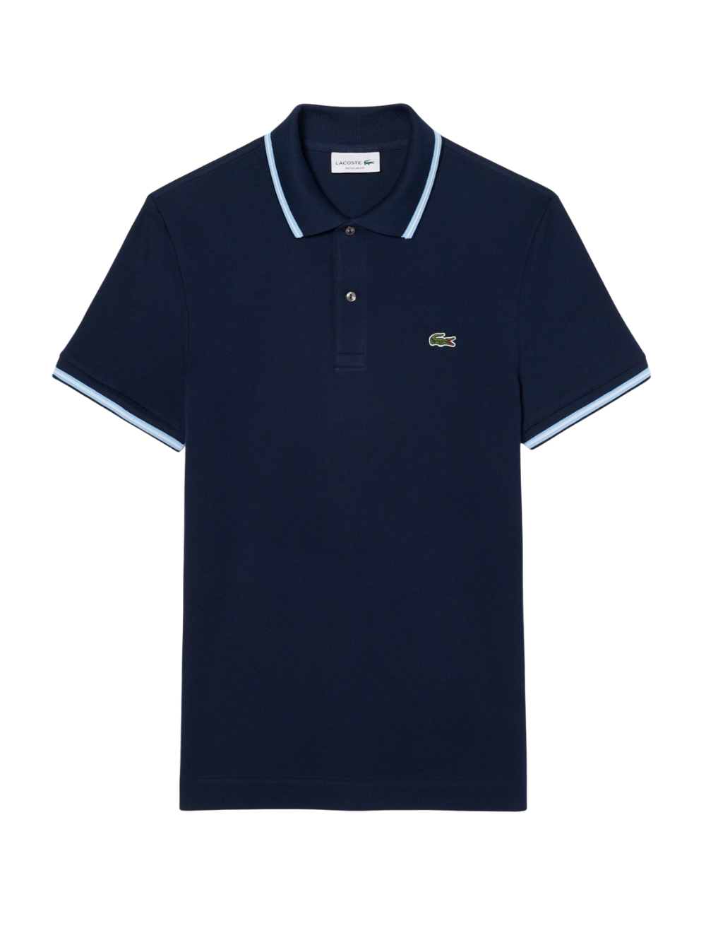 LACOSTE Regular Fit Trim Accent L.12.12 Polo Shirt Midnight Blue