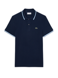 LACOSTE Regular Fit Trim Accent L.12.12 Polo Shirt Midnight Blue