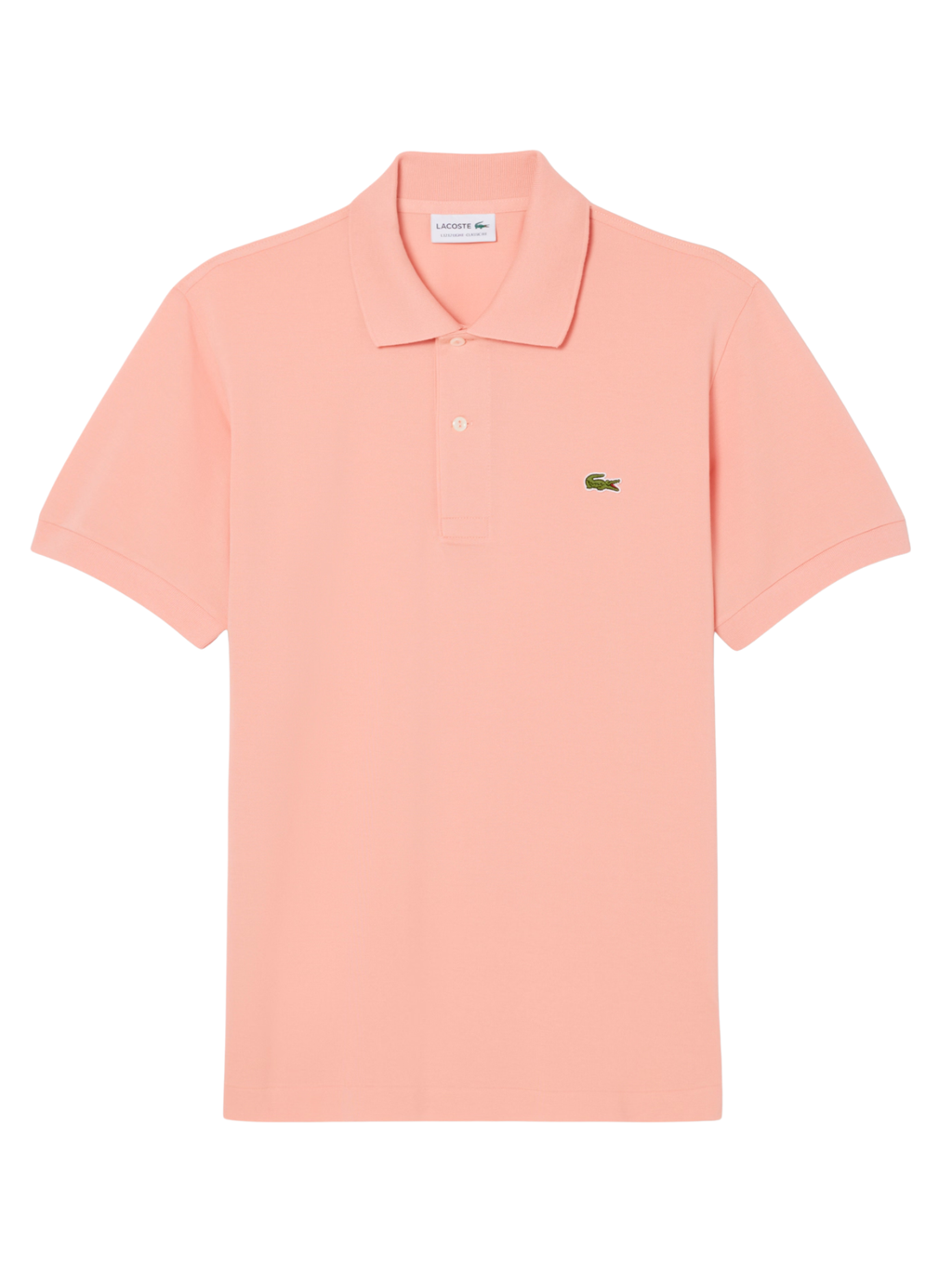 LACOSTE Classic Fit L.12.12 LIGHT Polo Shirt Coral Pink