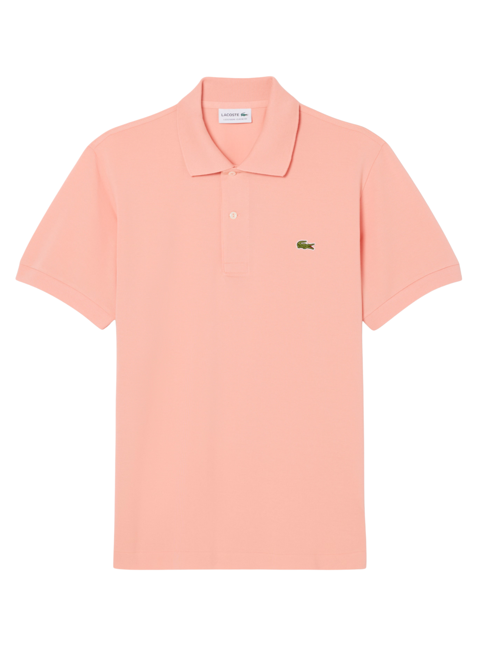 LACOSTE Classic Fit L.12.12 LIGHT Polo Shirt Coral Pink