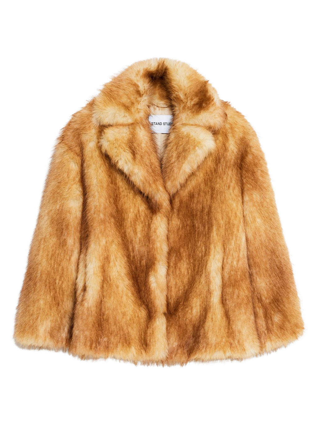 STAND STUDIO WOMEN Janice Faux Fur Jacket Natural Brown