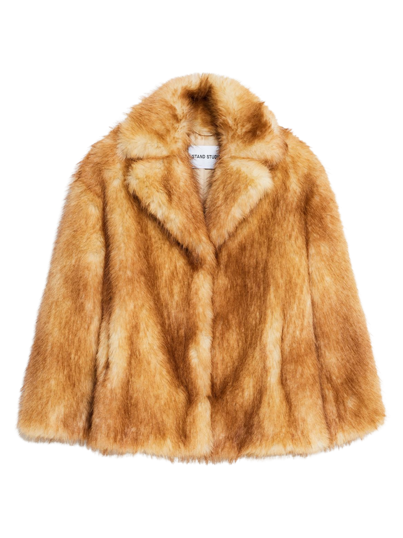 STAND STUDIO WOMEN Janice Faux Fur Jacket Natural Brown