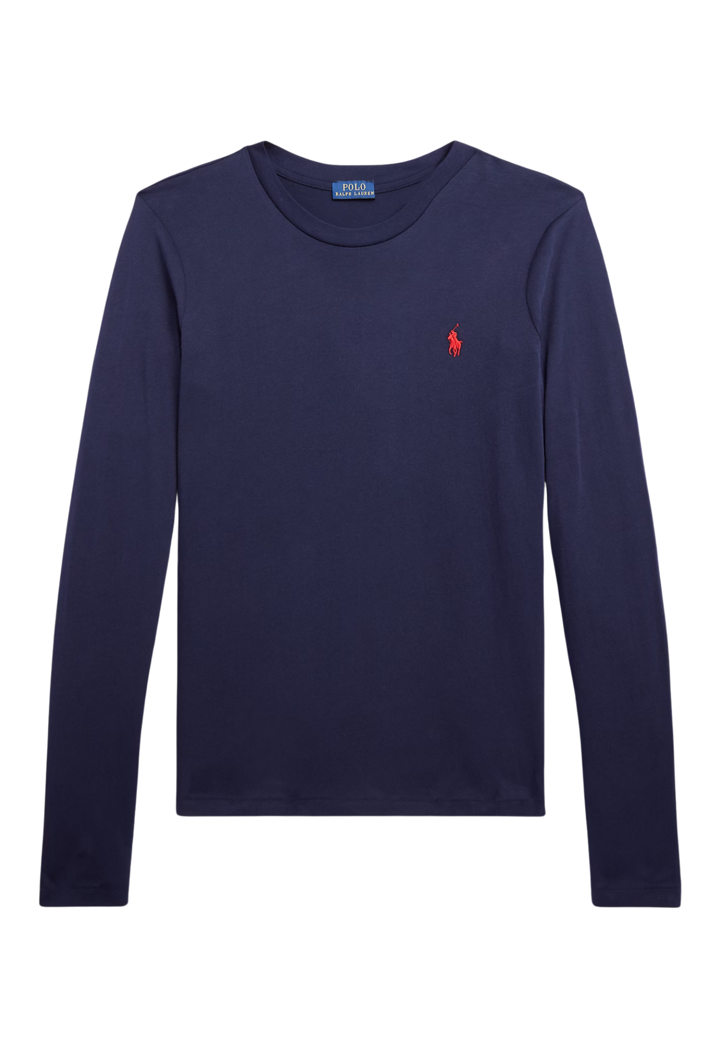 RALPH LAUREN WOMENS Classic Fit Jersey Long-Sleeve Tee Cruise Navy