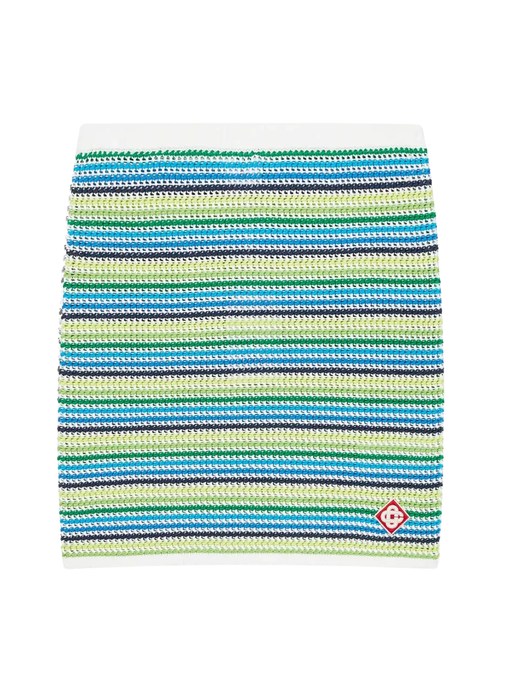 CASABLANCA WOMEN Stripe Mini Skirt Green