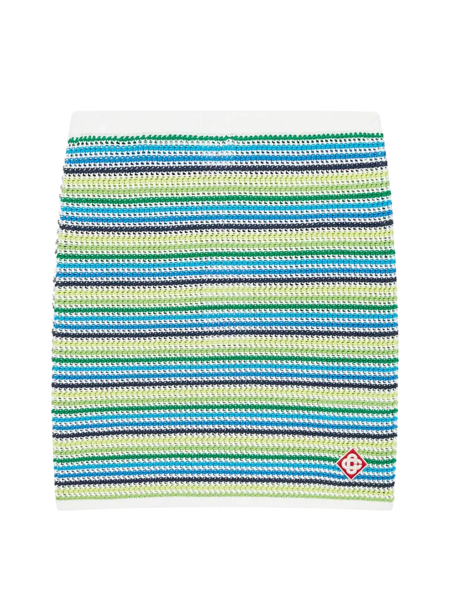 CASABLANCA WOMEN Stripe Mini Skirt Green