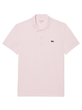 LACOSTE Regular Fit Cotton Blend Polo Shirt Light Pink