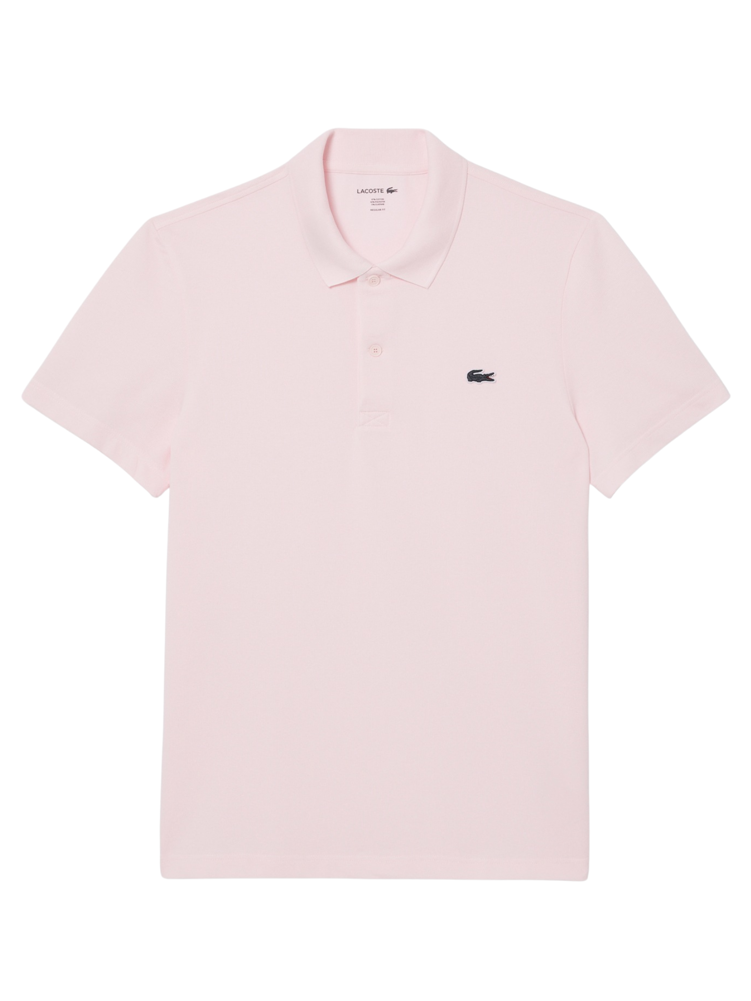 LACOSTE Regular Fit Cotton Blend Polo Shirt Light Pink