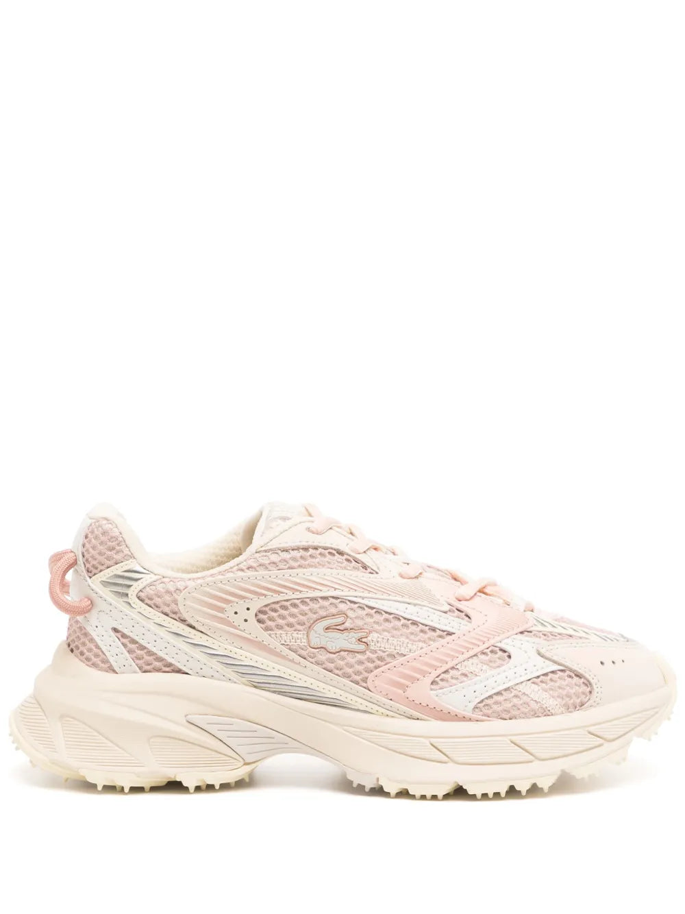 LACOSTE WOMEN L003 Neo Shot Sneakers Off-White/Light Pink