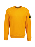 STONE ISLAND Old Treatment Crewneck Sweatshirt Orange