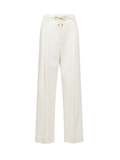 MONCLER WOMEN Wool Gabardine Tailored Pants White