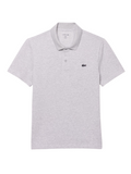 LACOSTE Regular Fit Cotton Blend Polo Shirt Grey